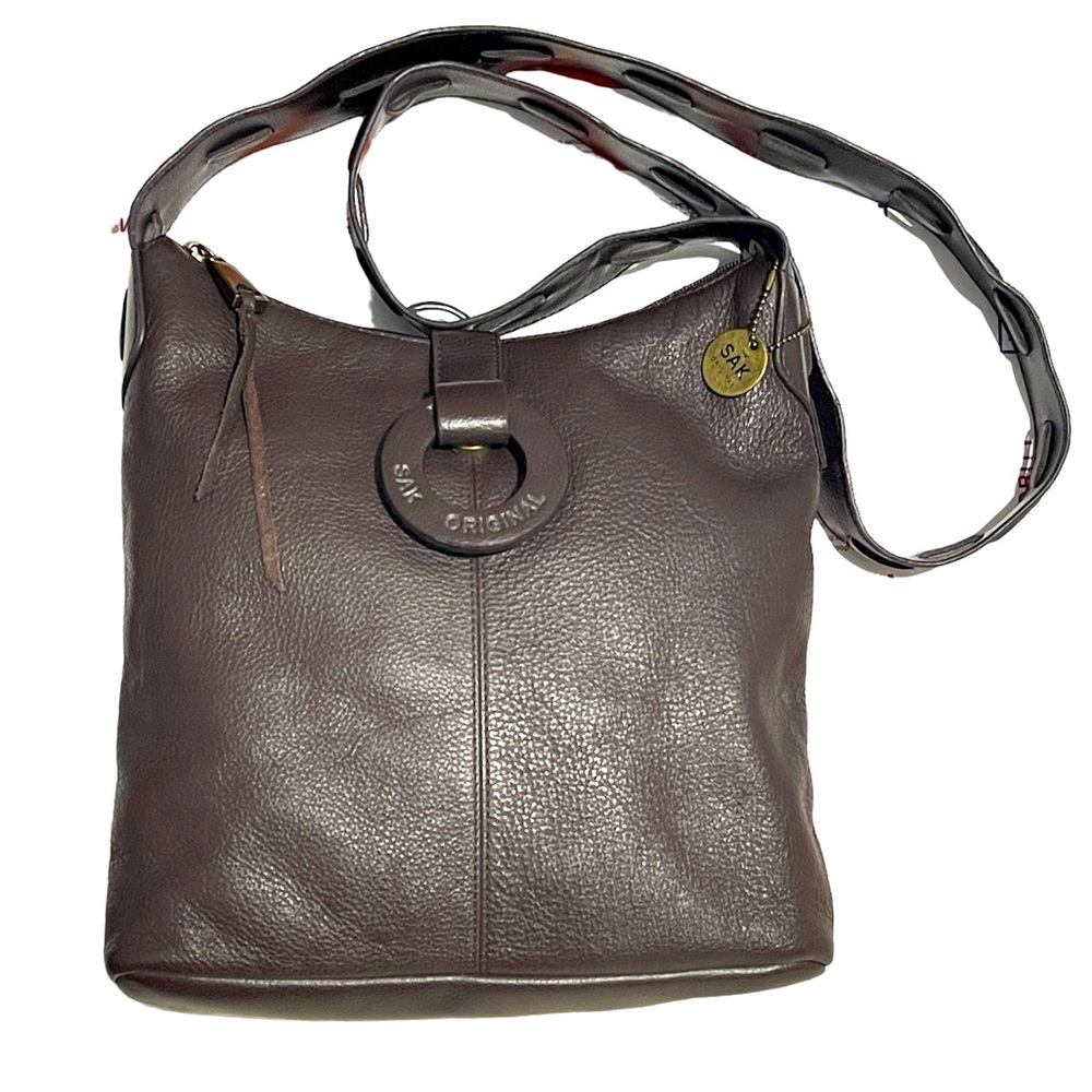 Sak brown leather crossbody bag